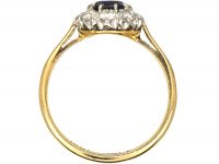 Early 20th Century, 18ct Gold & Platinum, Sapphire & Diamond Cluster Ring