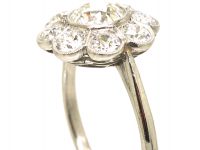 Early 20th Century Platinum, Diamond Daisy Cluster Ring