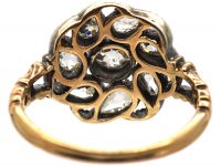 Georgian Gold & Silver, Diamond Set Flower Ring