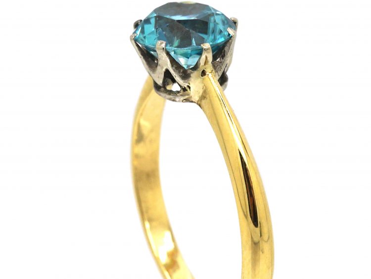 Early 20th Century 18ct Gold Ring set with a Zircon