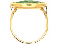 Georgian 15ct Gold, Turquoise Ring with Carved Classical Scene