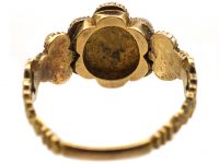 Regency 15ct Gold, Sapphire Ruby & Natural Split Pearl Cluster Ring