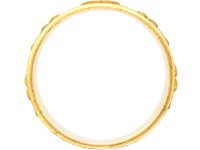 Early 20th Century French 18ct Gold Ring with Fleur-de-Lys & Double Crowned Hearts Motif
