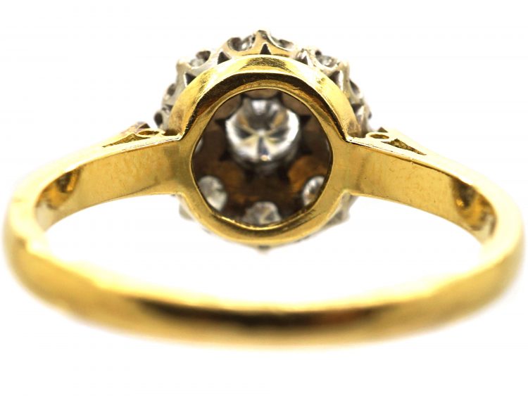 18ct Gold & Diamond Daisy Cluster Ring