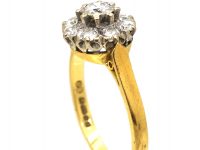 18ct Gold & Diamond Daisy Cluster Ring