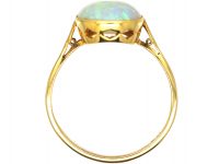 Early 20th Century 18ct Gold Ring set with a Large Opal