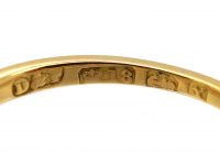 Victorian 18ct Gold Five Stone Sapphire & Diamond Ring
