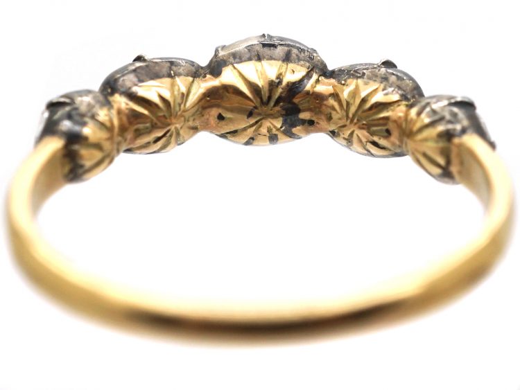 Georgian Five Stone Rose Diamond Ring