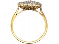 Edwardian 18ct Gold & Platinum Diamond Cluster Ring