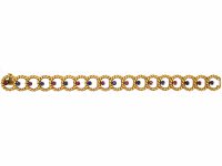 French 18ct Gold Bracelet set with Rubies & Sapphires by Camille Bournadet