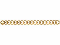 French 18ct Gold Bracelet set with Rubies & Sapphires by Camille Bournadet