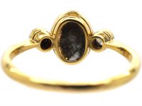 Early 20th Century 18ct Gold & Platinum, Opal & Diamond Three Stone Ring