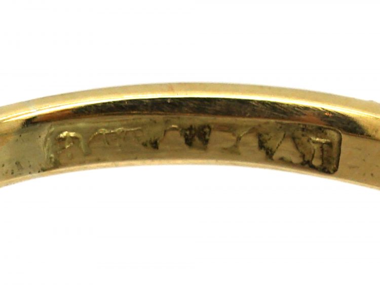 Early 20th Century 18ct Gold & Platinum, Opal & Diamond Three Stone Ring