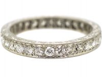 Early 20th Century Platinum & Diamond Eternity Ring