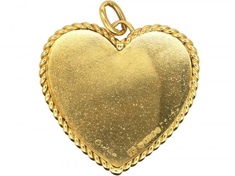 18ct Gold Heart Pendant by Cartier