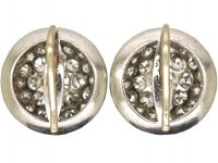 Art Deco Platinum & Diamond Pave Set Earrings