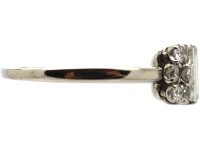 Art Deco Platinum, Geometric Ring set with Diamonds