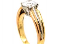 18ct Gold Trinity Solitaire Ring set with a 1.30 Carat Diamond by Cartier
