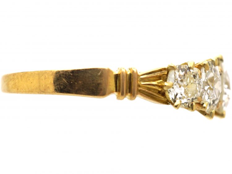 Edwardian 18ct Gold, Five Stone Diamond Ring