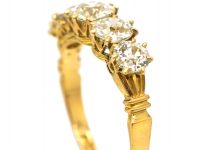 Edwardian 18ct Gold, Five Stone Diamond Ring