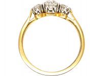 Edwardian 18ct Gold & Platinum, Three Stone Diamond Ring