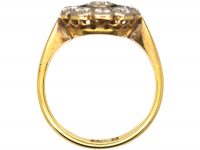 Edwardian 18ct Gold & Platinum, Diamond Cluster Ring