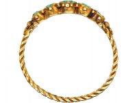 Regency 15ct Gold, Five Stone Emerald Ring