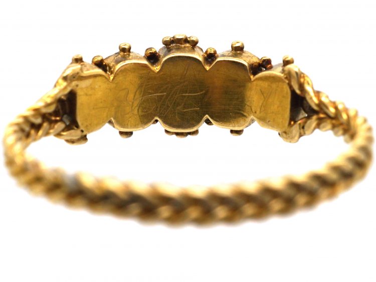 Regency 15ct Gold, Five Stone Emerald Ring