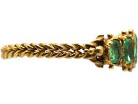 Regency 15ct Gold, Five Stone Emerald Ring