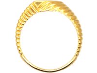 Retro 18ct Gold & Platinum, Diamond Ring by Mauboussin, Paris