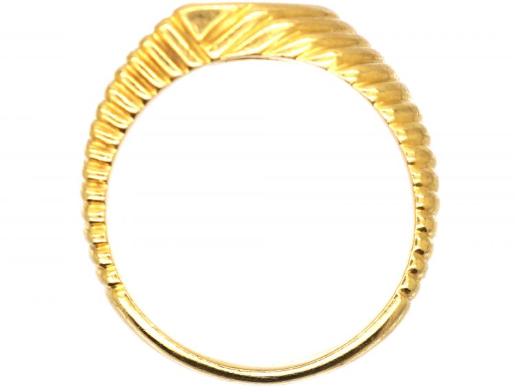 Retro 18ct Gold & Platinum, Diamond Ring by Mauboussin, Paris