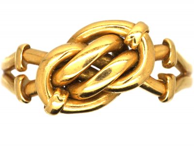 Edwardian 18ct Gold Lover's Knot Ring