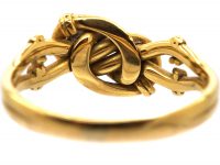 Edwardian 18ct Gold Lover's Knot Ring