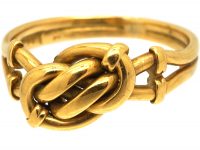 Edwardian 18ct Gold Lover's Knot Ring