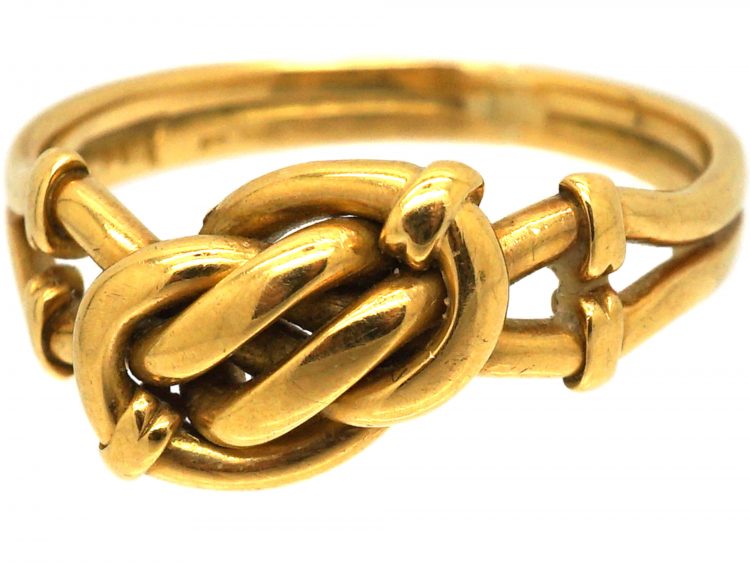 Edwardian 18ct Gold Lover's Knot Ring
