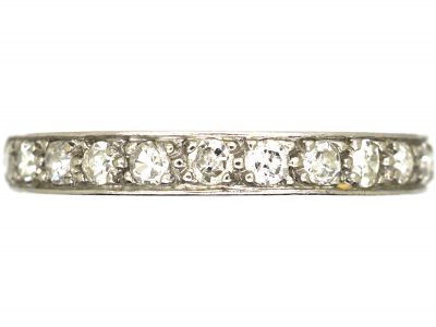 Early 20th Century Platinum Eternity Ring set with Diamonds
