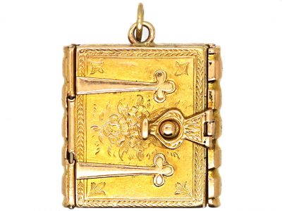 Victorian 18ct Gold Book Locket