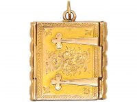 Victorian 18ct Gold Book Locket