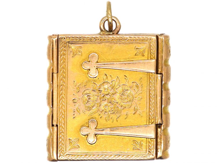 Victorian 18ct Gold Book Locket
