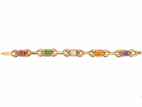 Retro 18ct Gold Harlequin Bracelet