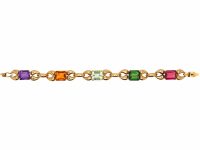 Retro 18ct Gold Harlequin Bracelet