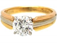 18ct Gold Trinity Solitaire Ring set with a 1.30 Carat Diamond by Cartier