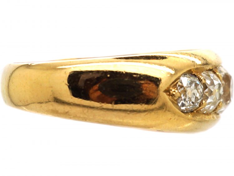Victorian 18ct Gold, Five Stone Diamond Ring