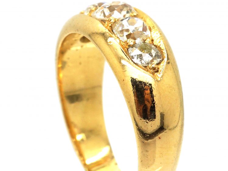 Victorian 18ct Gold, Five Stone Diamond Ring