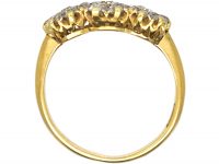 Edwardian 18ct Gold & Platinum, Diamond Triple Cluster Ring