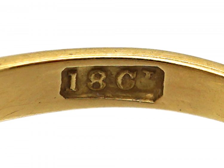 Edwardian 18ct Gold & Platinum, Diamond Triple Cluster Ring