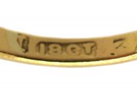 Edwardian 18ct Gold & Platinum, Burma Ruby & Diamond Cluster Ring