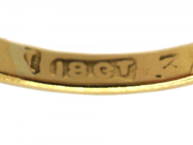 Edwardian 18ct Gold & Platinum, Burma Ruby & Diamond Cluster Ring