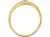 Victorian 18ct Gold Gypsy Ring set with a Diamond