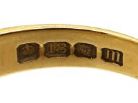 Victorian 18ct Gold Gypsy Ring set with a Diamond